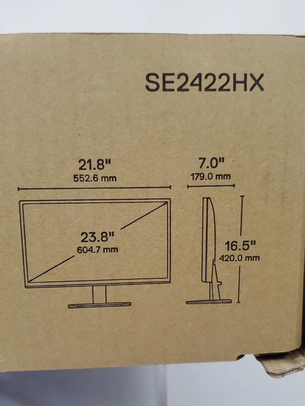 Dell SE2422HX 24-inch FHD Monitor ~ Black